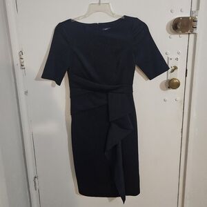 Vincent Camuto Elegant Navy Blue Dress